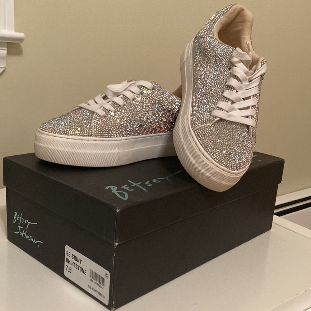 Betsey Johnson Sidny Rhinestone Sneakers